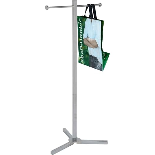Rack For Retail Store Heavy Duty Shopping Bag Rack, Retail Store Display Rack, Chrome Trade Show Rack, Display Rack for Store$$Furniture