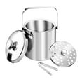 thumbnail image 1 of Stainless Steel Cooler Bucket with Lid Freezer Ice Container for Kitchen Dining Bar Drinks, 1 of 9