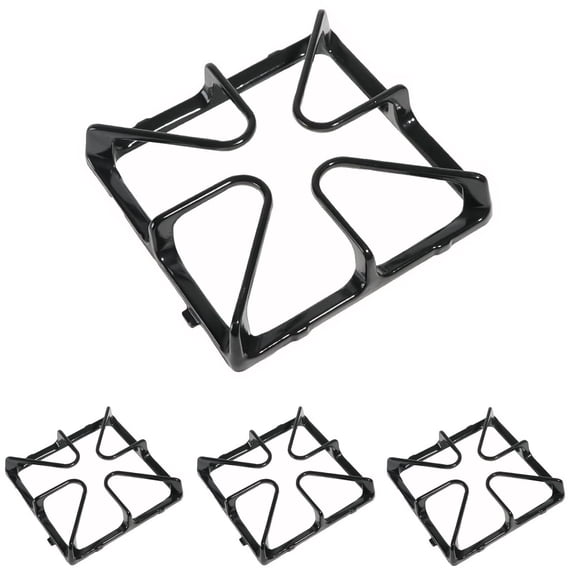 Burner Grate for WB31K10034 Stove Parts, 8.4’’ x 8.46’’ Stove Surface Top Grate, Cast Iron 4 Burner Stove Grate, 4 Pack Stove Accessories