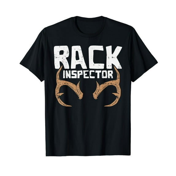 Rack Inspector Funny Deer Elk Buck Bow Hunting Hunter Gift T-Shirt