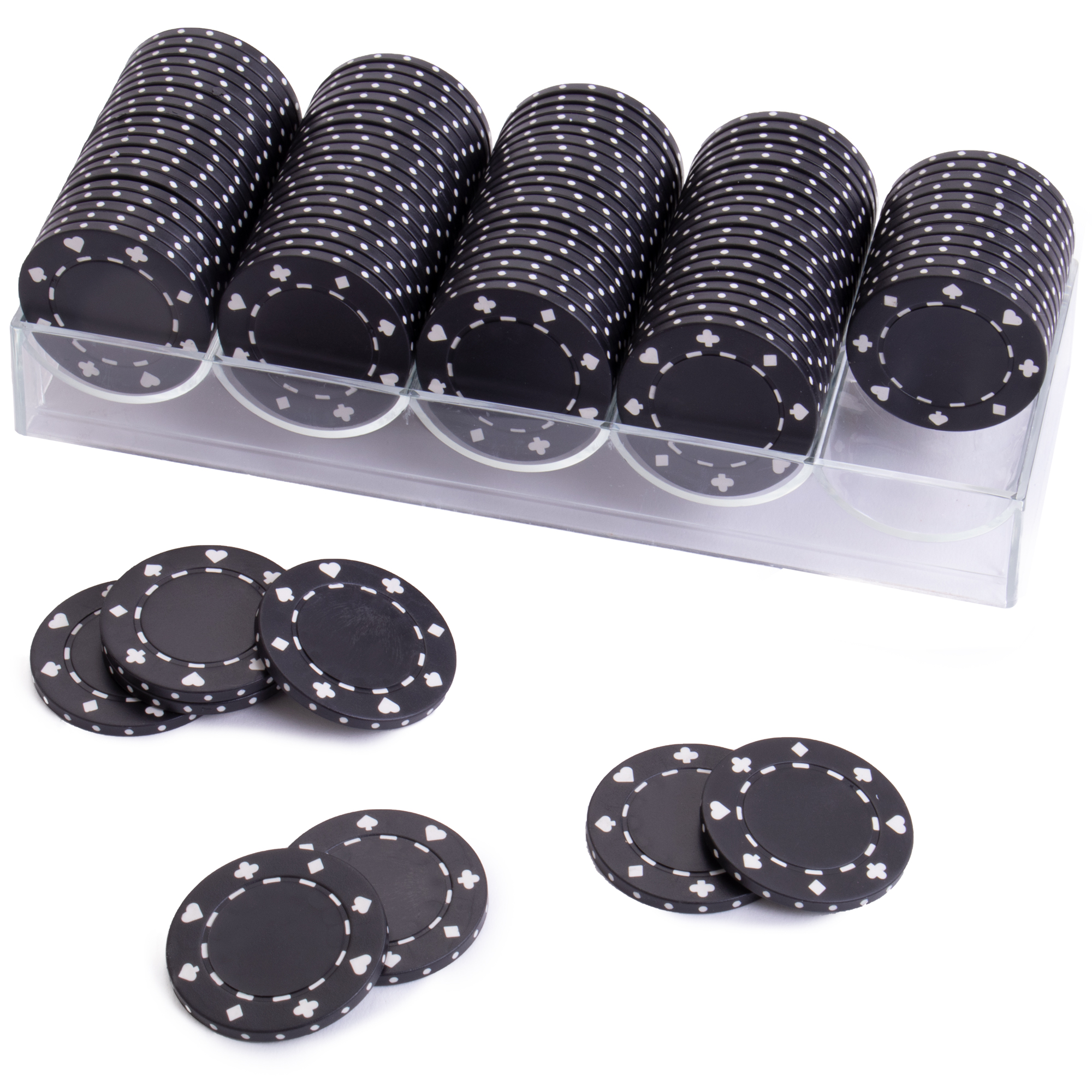 Rack Me Up Bundle Clear Acrylic Tray with 100 Pack of Standard Size