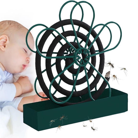 Rack Miayilima Wire Shelving I Nsect Coil Holder Mosq Uito Coil Fixing Hanging Mosq Uito Coil Portable Mosq Uito Incense Box Indoor and Outdoor Decorative Flower Shaped Mosq Uito Incense Holder