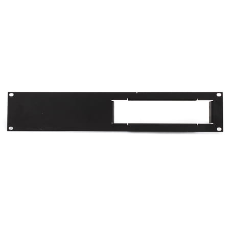 Rack Mount Bezel, 2URFP 19" 2U Rack Face Plate With 1 - 8 1/2" X 2" Modular Cut Out, Black