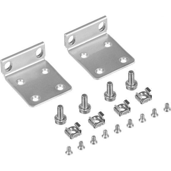 Rack Mount Kit for Ubiquiti Switch, 1U Rack Ears for Ubiquiti 16/24/48 Series Switches
