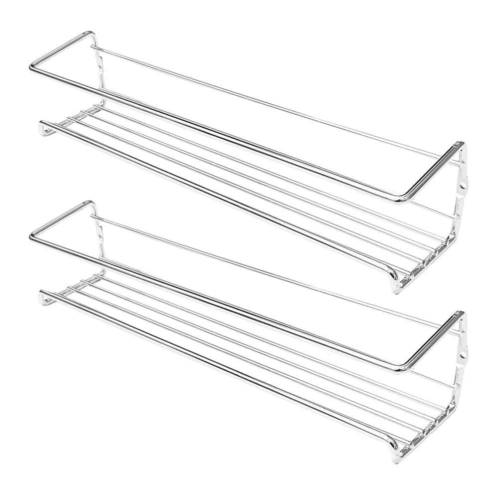 Rack Organizer Shelf Seasoning Storage Wall Kitchen Hanging Mount Holder Pantry Racks