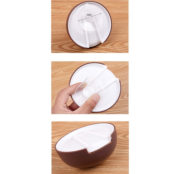 Rack,Plastic Suction Cup Soap Toothbrush Box Dish Holder Bathroom Shower Accessory CO
