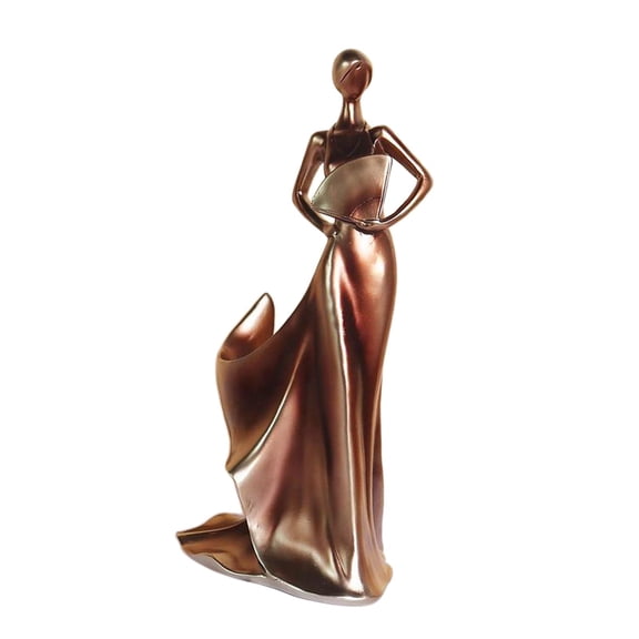 Rack Statue Ornaments Bottle Holder Resin Sculpture Stand Accessories home and bar Decor Gift - Copper