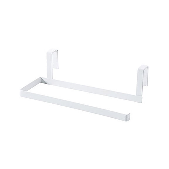 Rack Storage Solution for Kitchen Pro Paper Towel Holder Stainless Steel Organizer Rack Under Cabinet or Over Door for Efficient Countertop Tarch,9.254.722.75 inch,White