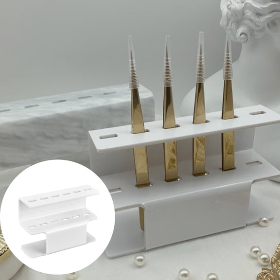 Rack Storage Solution for Tweezer Tool Accessories Eyelash Extension Tweezer Stand Acrylic Shelf Holder for Salon Organize Eyelash Tools Display Rack