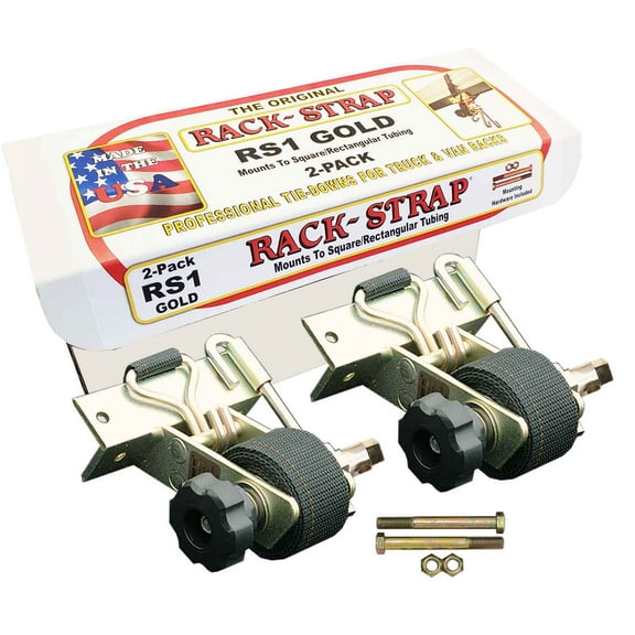 Rack Strap- 2 Pack RS1 Square/Right Angle Frame For Ladder Racks. Mounting Hardware Included.