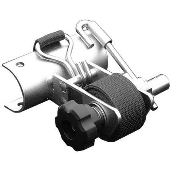 Rack Strap Curved Mounting Bracket For 1-5/8 Inch O.D. Round Pipe | COLOR/METAL OPTIONS Color: Silver