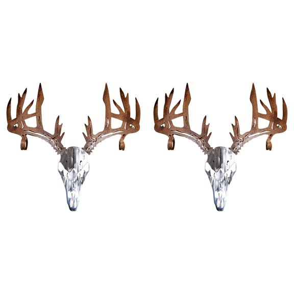 Rack Style Decoration Metal Or Bow Deer Composite Hunting Decoration & Hangs, As shows 2PCS