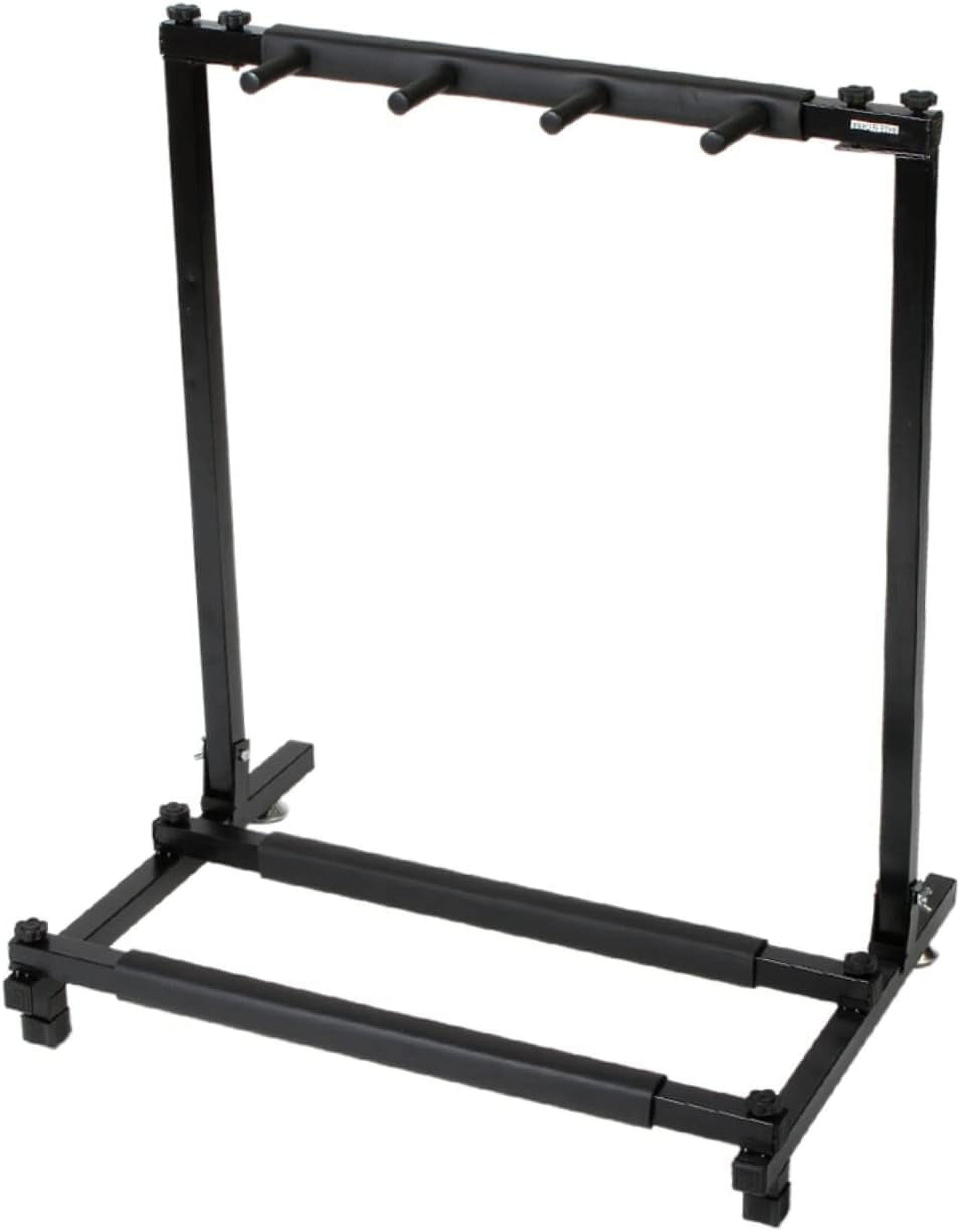 Rack type 3/5/7/9 square guitar brackets black Triple Folding Multiple Guitar Holder Rack Stand，Guitar Stand Storage (3 Bracket)