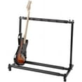 thumbnail image 1 of Rack type 3/5/7/9 square guitar brackets black Triple Folding Multiple Guitar Holder Rack Stand，Guitar Stand Storage (5 Bracket), 1 of 18