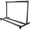 thumbnail image 1 of Rack type 3/5/7/9 square guitar brackets black Triple Folding Multiple Guitar Holder Rack Stand，Guitar Stand Storage (9 Bracket), 1 of 18