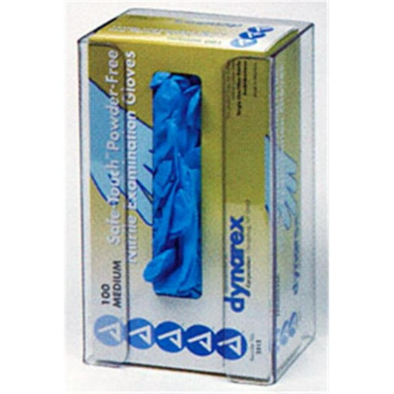 RackEm Racks 1-Box Vertical Plastic Glove Dispenser - Clear Plastic