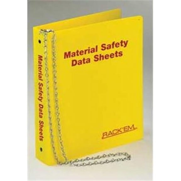 RackEm Racks 3011 English MSDS Binder 1.5 in. Ring - Holds 275-300 sheets