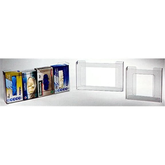 RackEm Racks  4-Box Rack-Em Rackstal Plastic Box Glove Dispenser - Clear Plastic