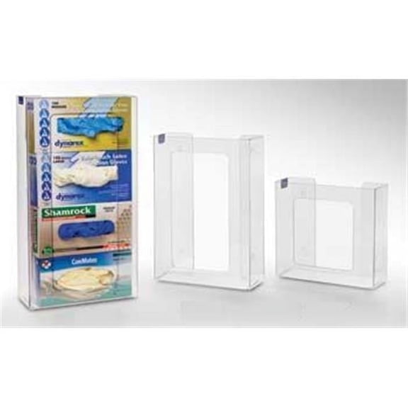 RackEm Racks  4-Box Vertical Stacking Glove Dispensers - Clear Plastic