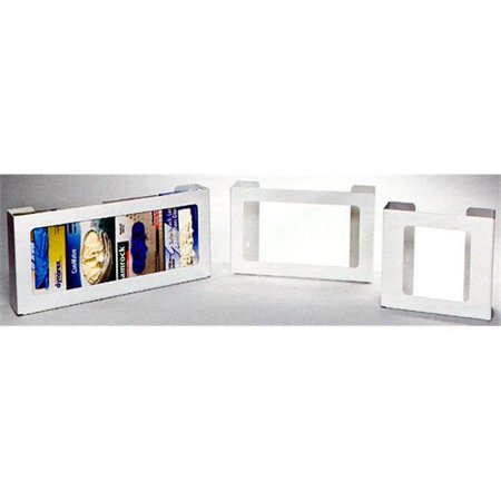RackEm Racks 5104-W 2-Box Rack-Em Rackstal Plastic Box Glove Dispenser - White Heavy- Duty Plastic