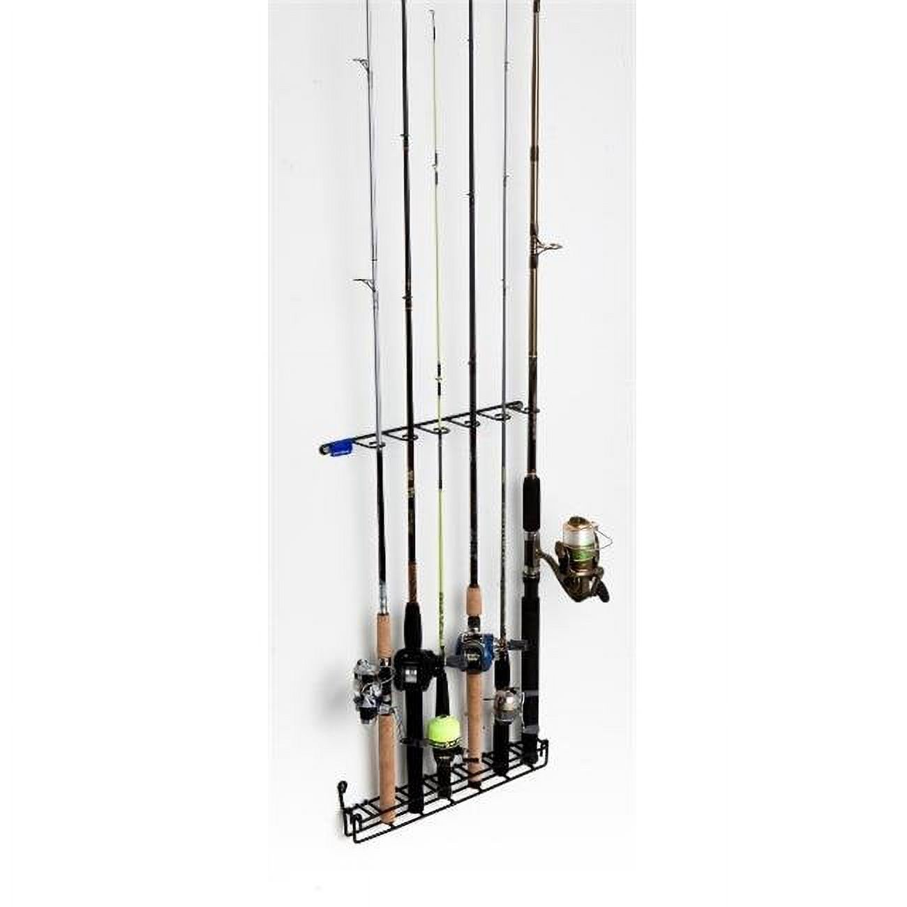 "RackEm Racks 7011 Mount Anywhere 6 Rod Fishing Rod Rack"