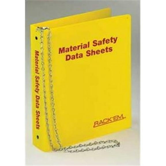 RackEm Racks English MSDS Binder 3 in. Ring - Holds 600 sheets