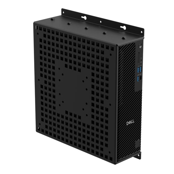 RackSolutions 135-B Wall Mount for Dell Pro Slim PCs, VESA 75/100 Compatible, Includes Mounting Hardware, Supports Flat Panel Displays