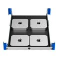 thumbnail image 1 of RackSolutions 1U Mini Rack Access Tool-Less Shelf for Four Apple Mac Mini with USB - Front Ports, Airflow Ducting, Compatible with 2010-2023 Mac Mini, Fits 2-Post & 4-Post Racks, 1 of 9