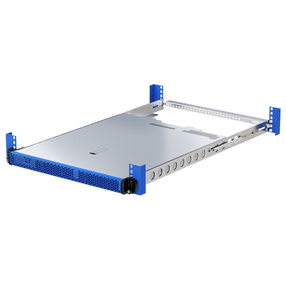 RackSolutions 1U Tool-less Universal Rail 28in Depth with Tool-less Wirebar - Quick Install Rack Mount for 4Post Racks