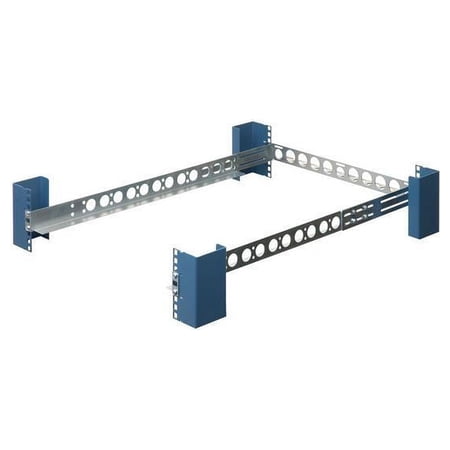 RackSolutions 1U Universal Rail with 24" Depth and Wirebar - Adjustable Mounting Depth (10" - 31.5") - Compatible with Dell, HP, IBM, Apple Servers