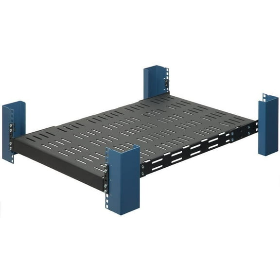 RackSolutions 2U Heavy Duty Fixed Shelf 28in Depth - 900 lb Capacity, Adjustable Mounting Brackets, Compatible with 2Post & 4Post Racks