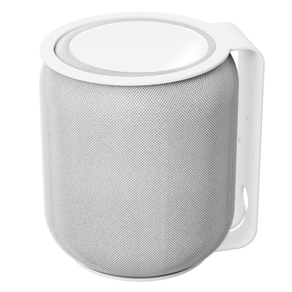 RackSolutions HomeBase Wall Mount for 2nd Generation HomePod - White, Fully Assembled, Open Design, Includes Hardware