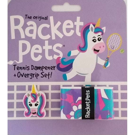 Racket Pets Unicorn Overgrip Dampener Set