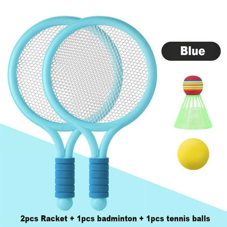 NOBRAND Racket Tennis for Children Outdoor Sports Badminton Set, 3-12 Years Old, Blue