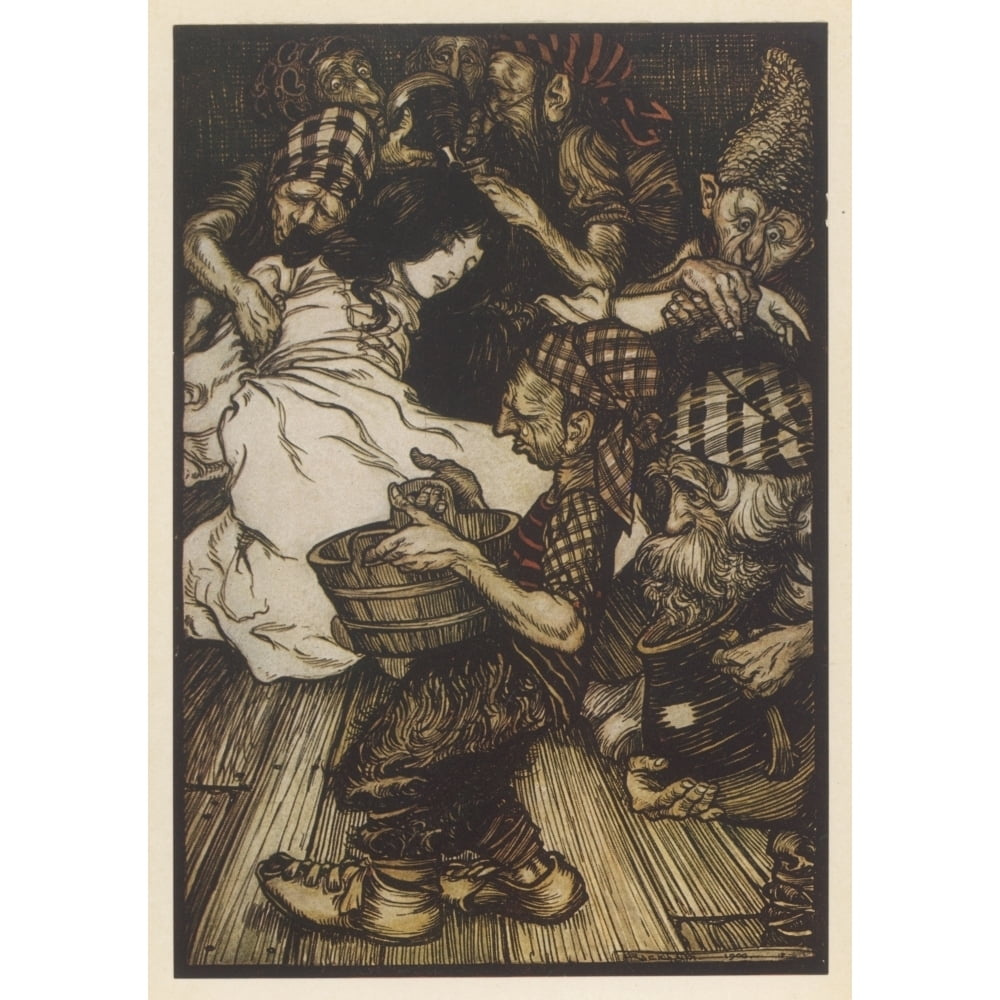 Rackham Snow White Found Poster Print By Mary Evans Picture ...