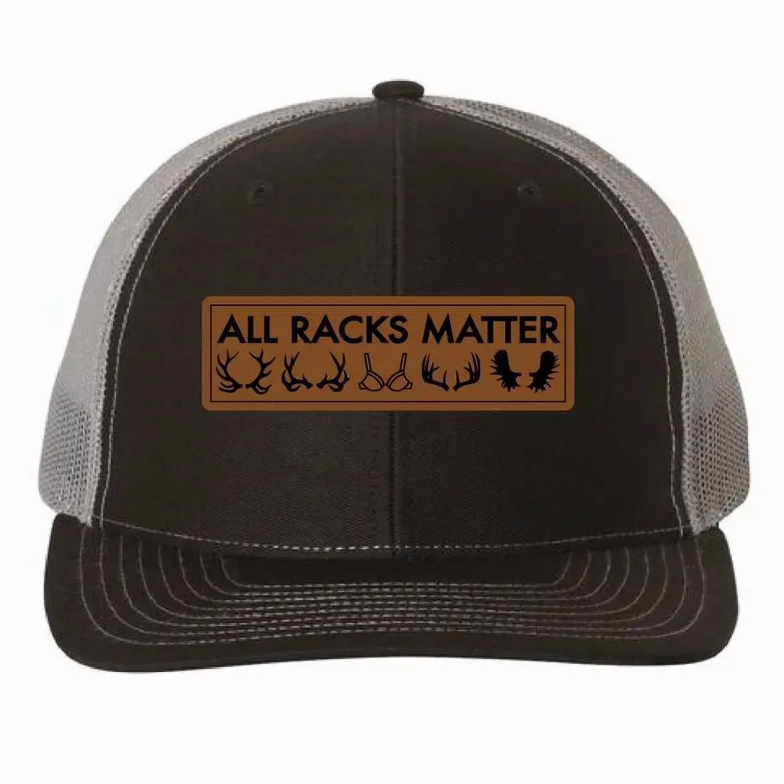 All Racks Matter Leather Patch Hat, Adjustable Snapback Cap for Men and ...