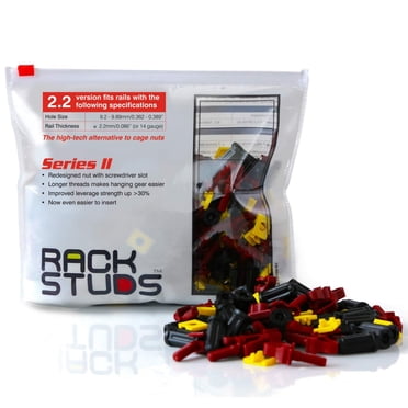 Rackstuds R100 II - Server Rack Screws For Server Rack Rails 19" Square