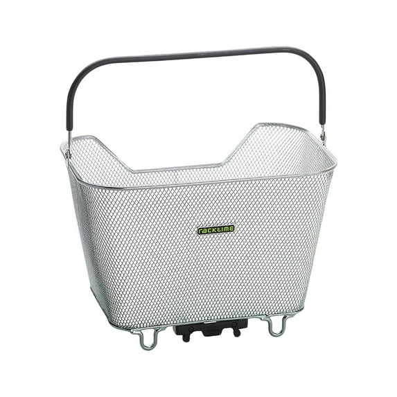 Racktime Baskit Small Rear Racktop Bicycle Basket (Silver)