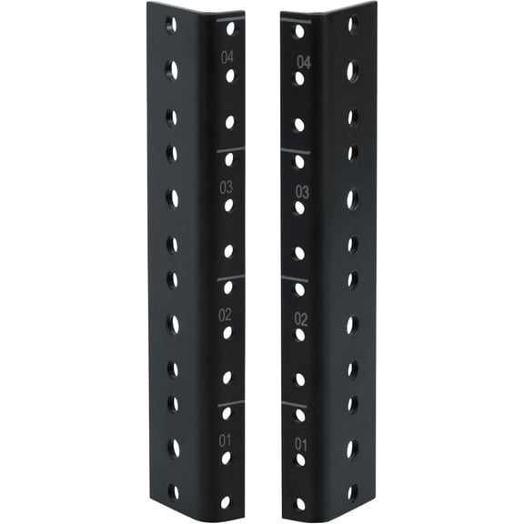 Rackworks Heavy Duty Steel Rack Rail Set, 4U Rack Size (GRW-RACKRAIL-04U)