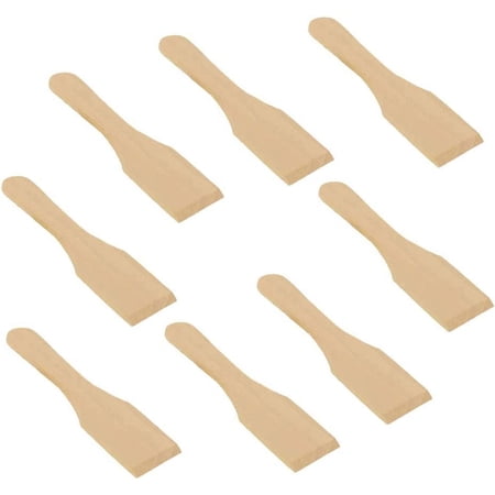Raclette Scraper Wooden Raclette Spatula Wood Kitchen Utensils for Non-stick Pans,Cheese Grills,Gourmet Boards,Frying Pans,Fondue,8 pcs/set