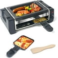 Raclette Table Grill, Korean BBQ Grill Electric Indoor Grill, 2 in 1