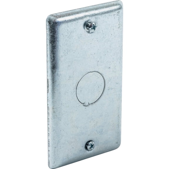 Raco 0861 Handy Box Cover, 1/2" Knockout in Center