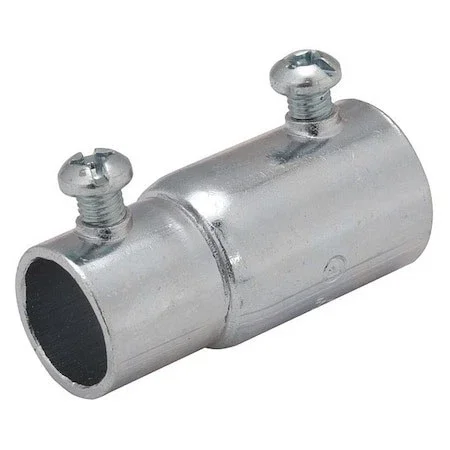 Raco 1433 Emt/Imc Coupling, 3/4 In, Set Screw, Steel, Zinc Plated, Gray