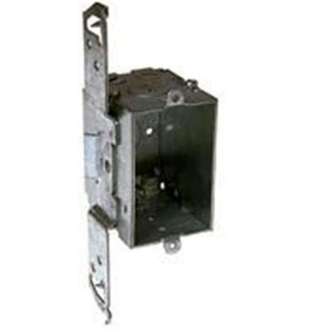 Raco 531 Steel Switch Box With Clamps, 3" x 2" x 21/4", 21/2" Deep, 12.5 Cu. In.