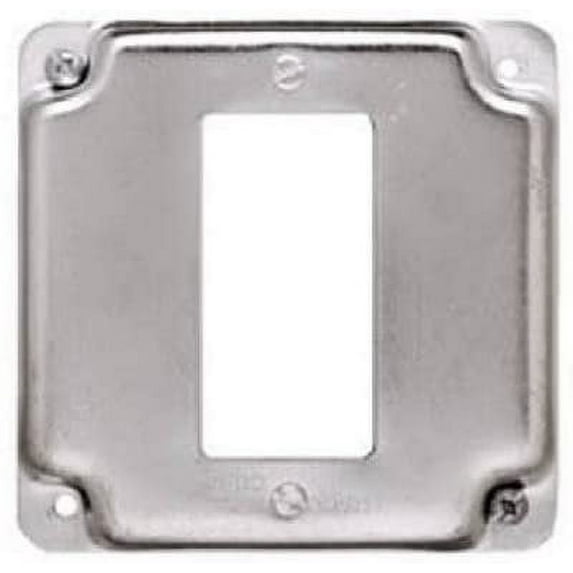 Raco #808c 4 Sq 1 Gfi Receptacle Cover by Raco