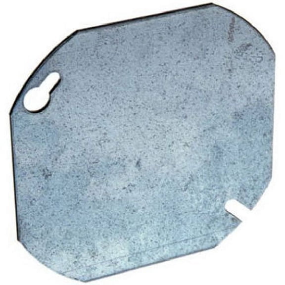 RACO Square Steel 1 Gang Box Cover - For Single Wiring Device - 4" Gray