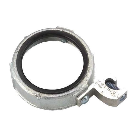 Raco IMC Bushing, 1-1/2 in, Threaded, Iron, Zinc Plated, Gray 1216