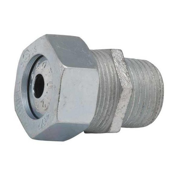 Raco Cord Connector, Silver, 1-31/64" L, Steel 3703-1