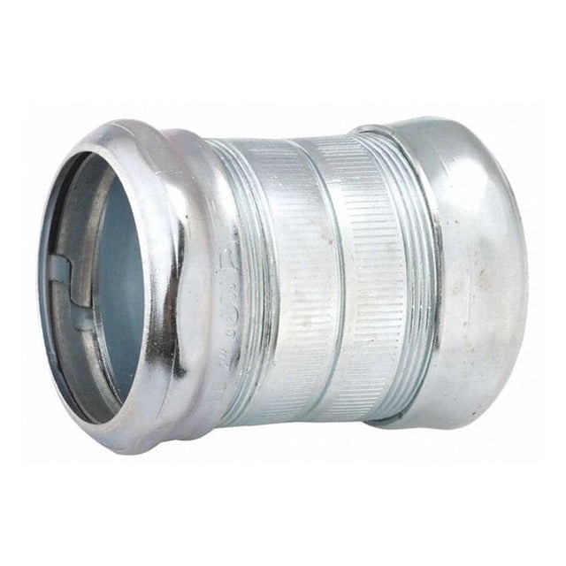 Raco EMT Coupling, 1 in, Compression, Steel, Zinc Plated, Gray 2924 ...