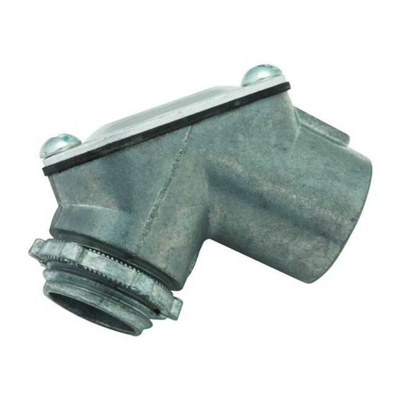 Raco Pulling Elbow,1/2" Hub Sz.,Zinc,Threaded 2662